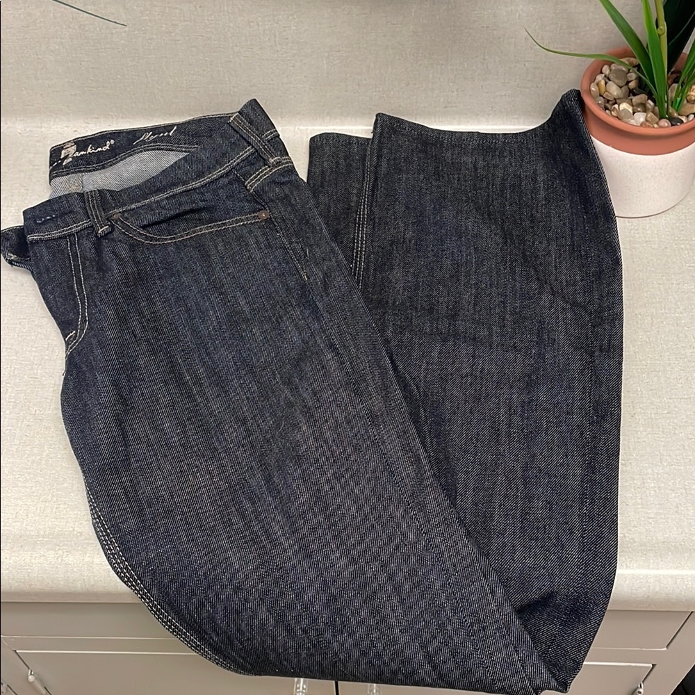 7 For All Mankind Blue Straight Leg Jeans
